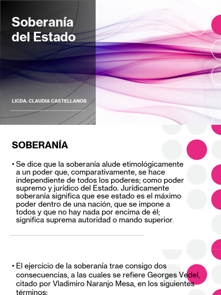 Clase 5 Soberania | PDF | Soberanía | Estado (política)