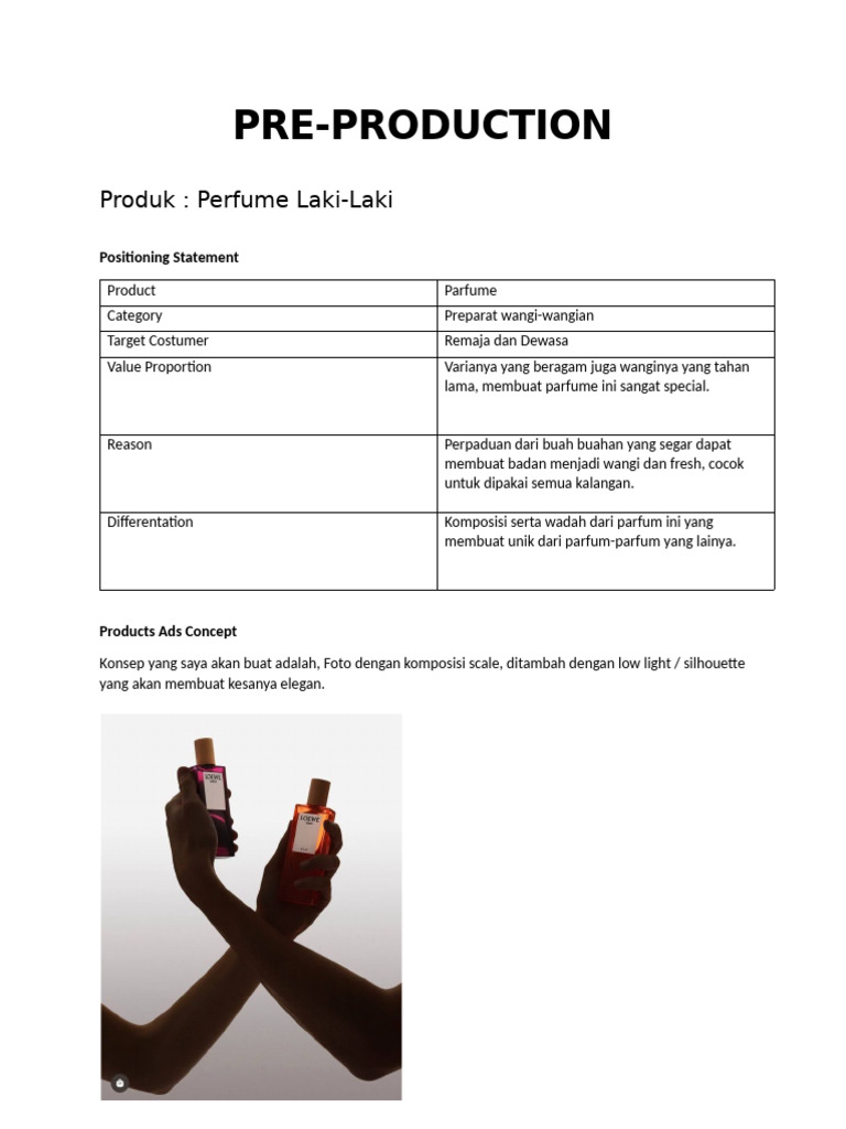Pre Production | PDF