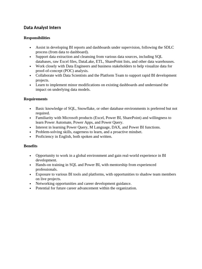 JD DA Intern | PDF