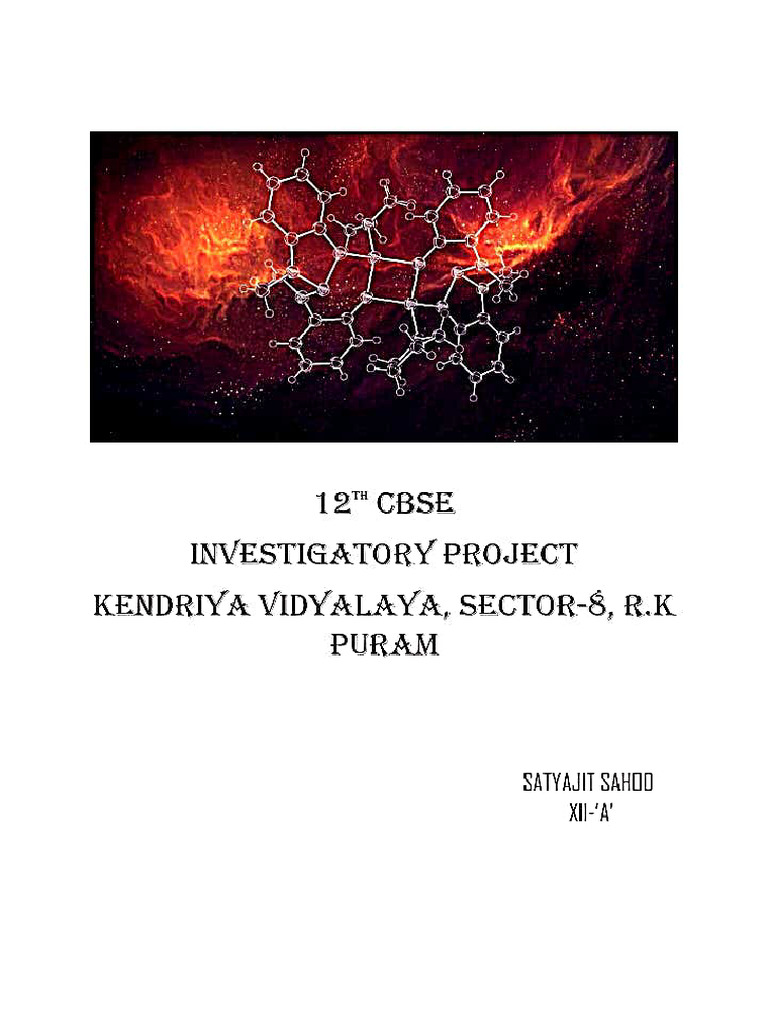 Chemistry Project 12 | PDF
