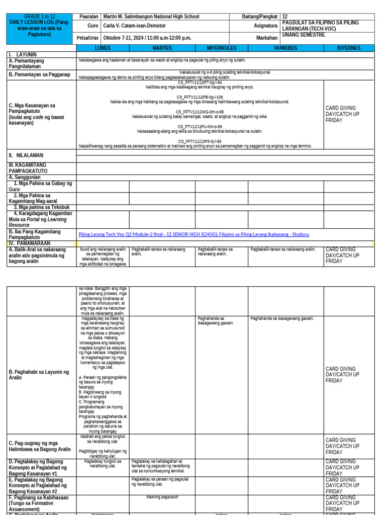 Naratibong Ulat q2 w2 | PDF