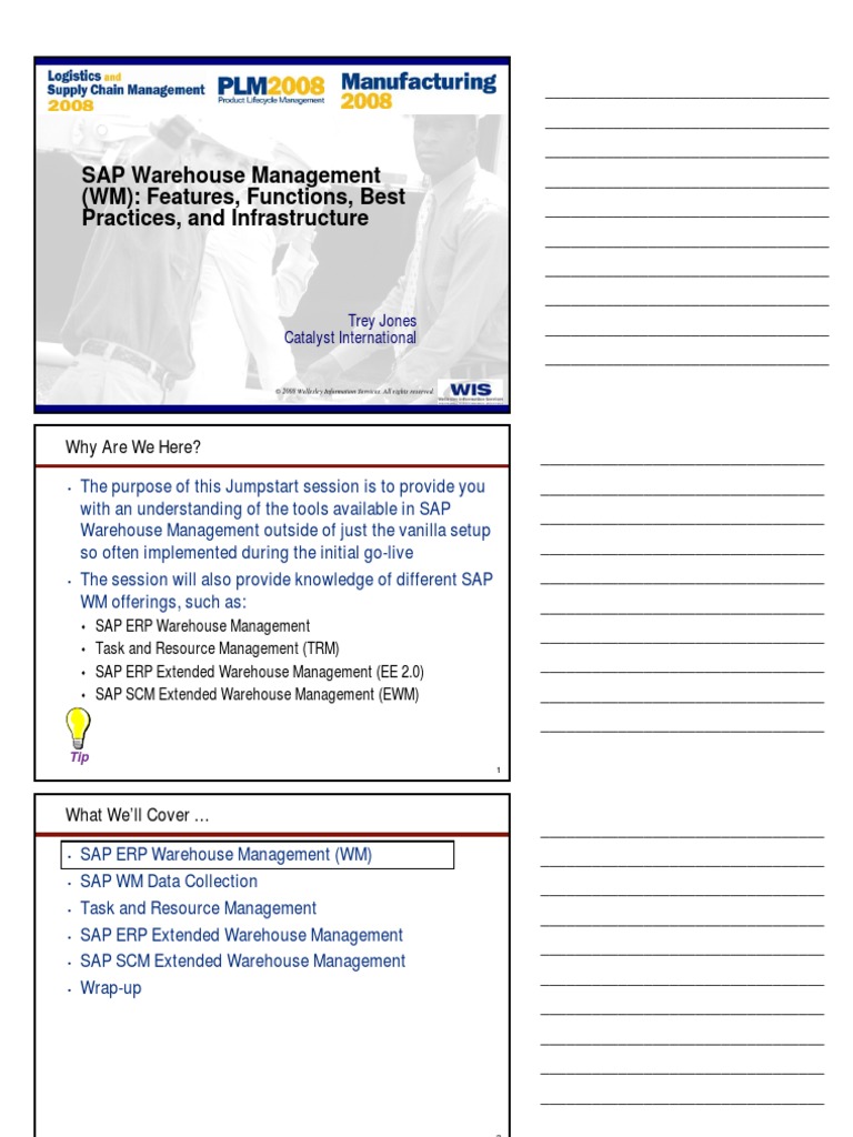 SAP Warehouse Management WM Introduction 26125078 | PDF | World Wide ...