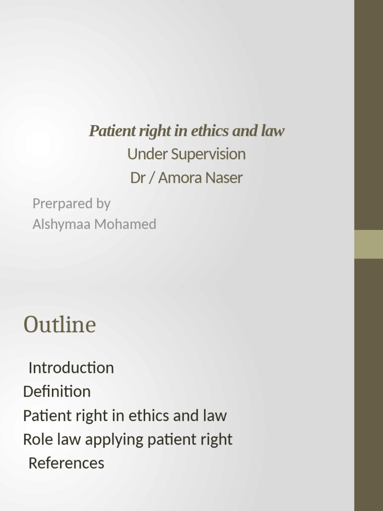 Patient Rights in Ethics and Law | PDF | Informed Consent | Patient