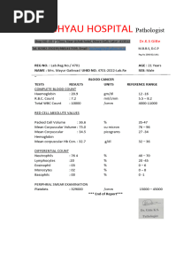 Blood Cancer Report