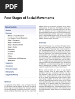 Four Stages of Social Movements | PDF | Social Movements | Sociology