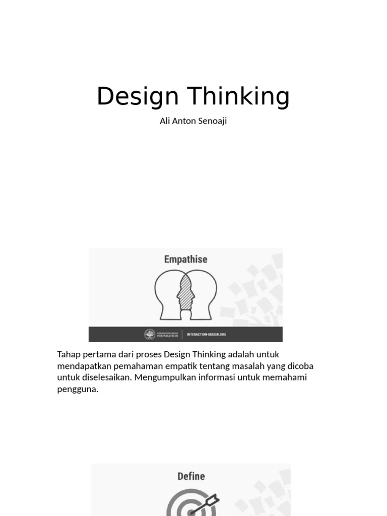 Design Thinking | PDF | Seni | Komputer