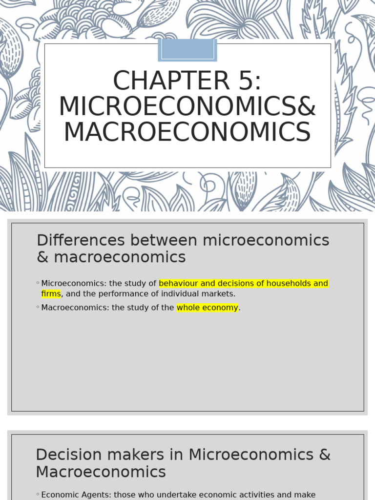 Igcse Econs Chapter 5 N 6 | PDF