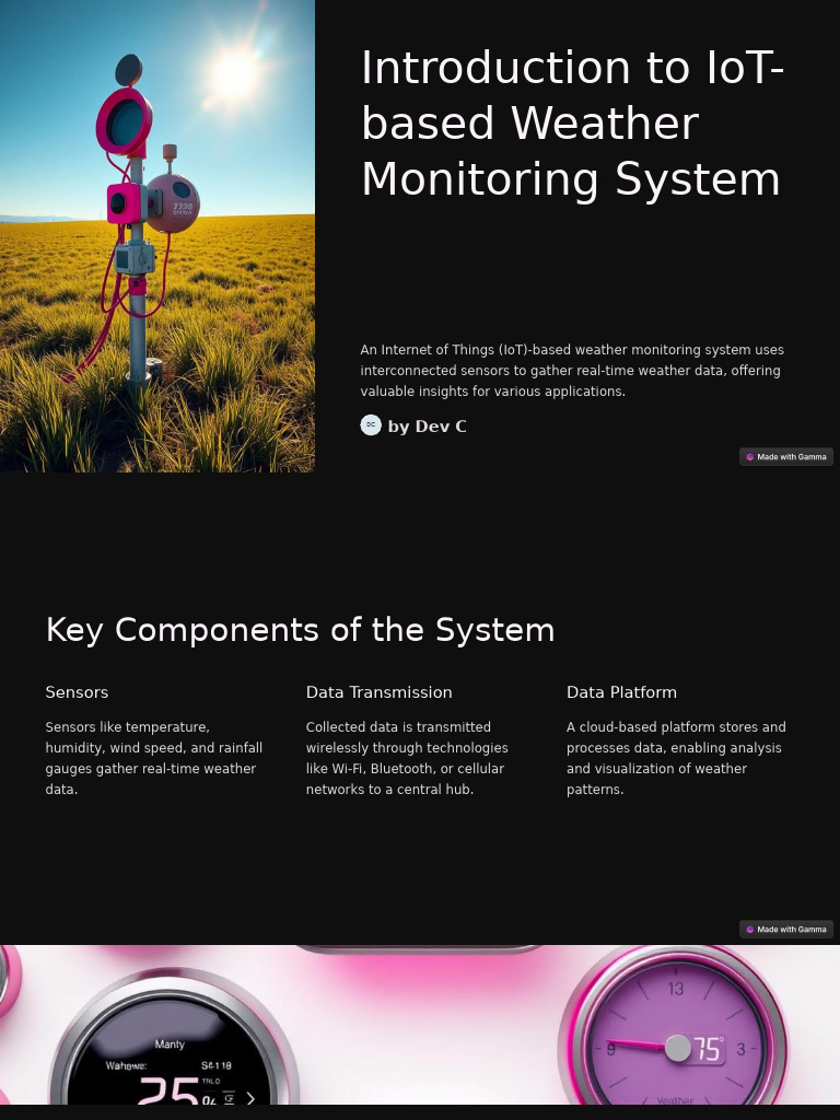 Introduction To IoT Based Weather Monitoring System | PDF | Internet Of ...