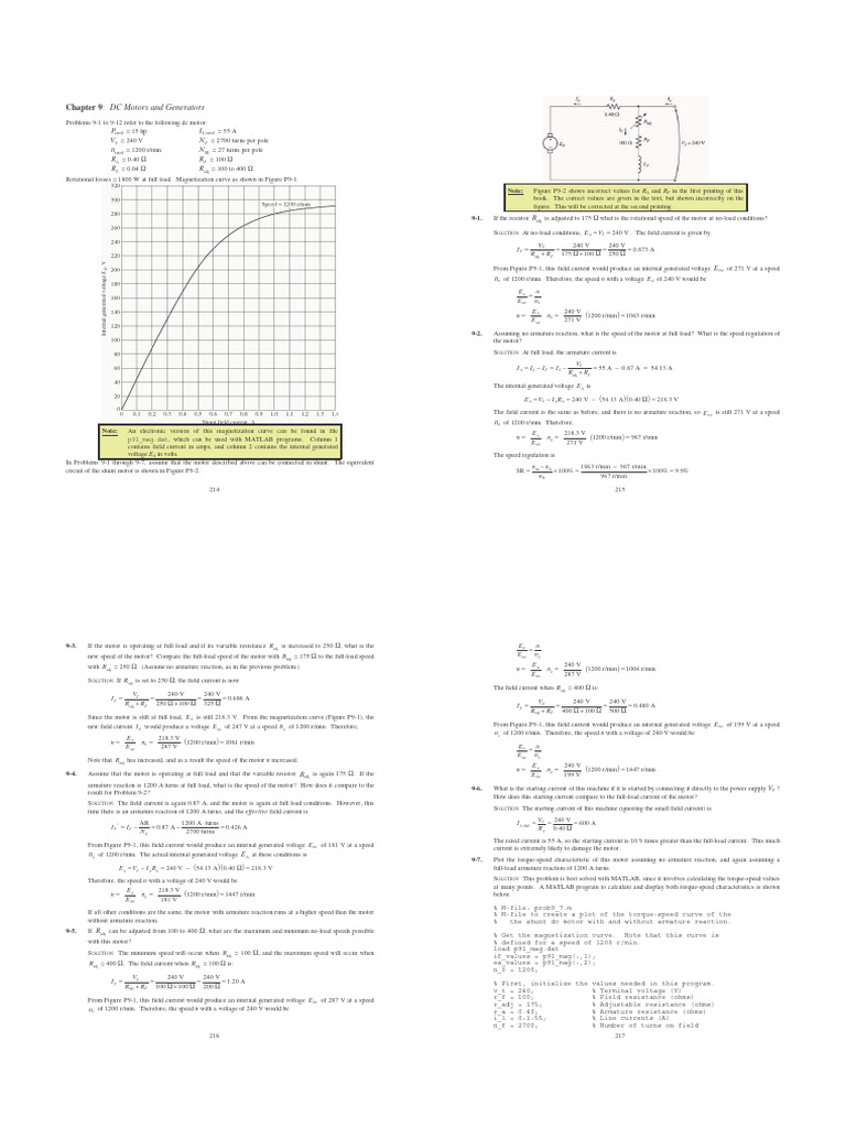 DC Motor Speed and Performance Analysis | PDF | Electric Motor ...