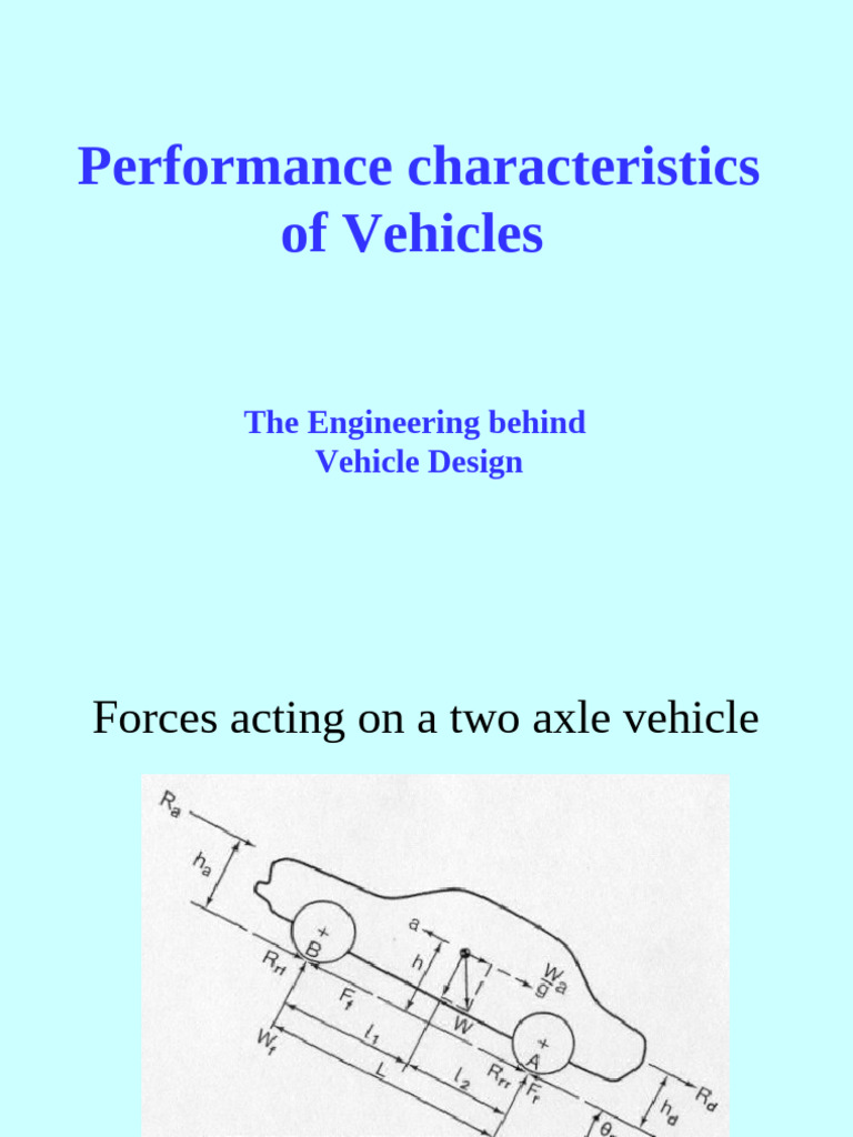 Vehicle Performance and Aerodynamics | PDF | Motor Vehicle | Vehicles
