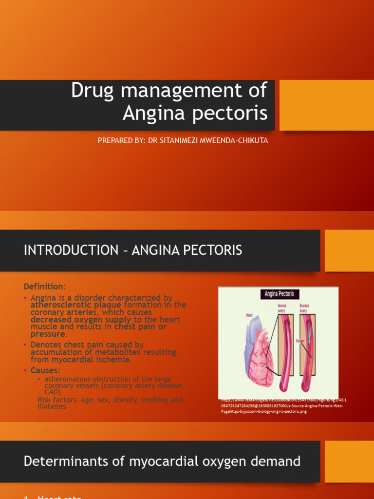 K. 3. Drug Management of Angina Pectoris | PDF | Heart | Cardiac Muscle