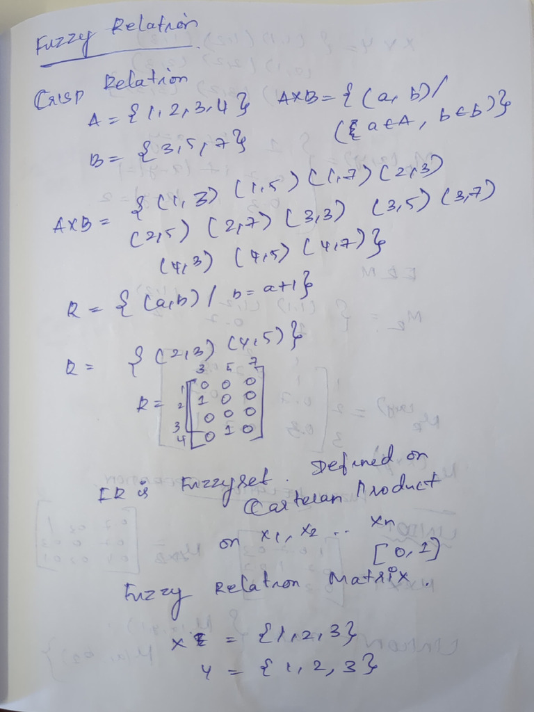 Fuzzy Relation Operations Explained | PDF | Mathematics | Mathematical ...