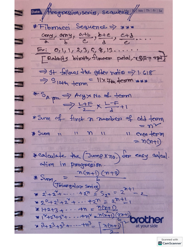 Progression and Series by Ehsan | PDF