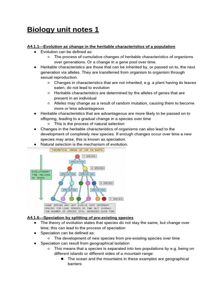 Evolution of life | PDF | Evolution | Natural Selection