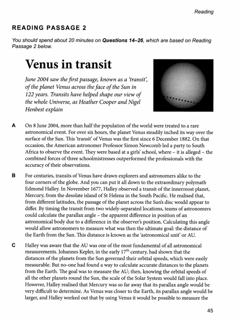 Venus in Transit | PDF