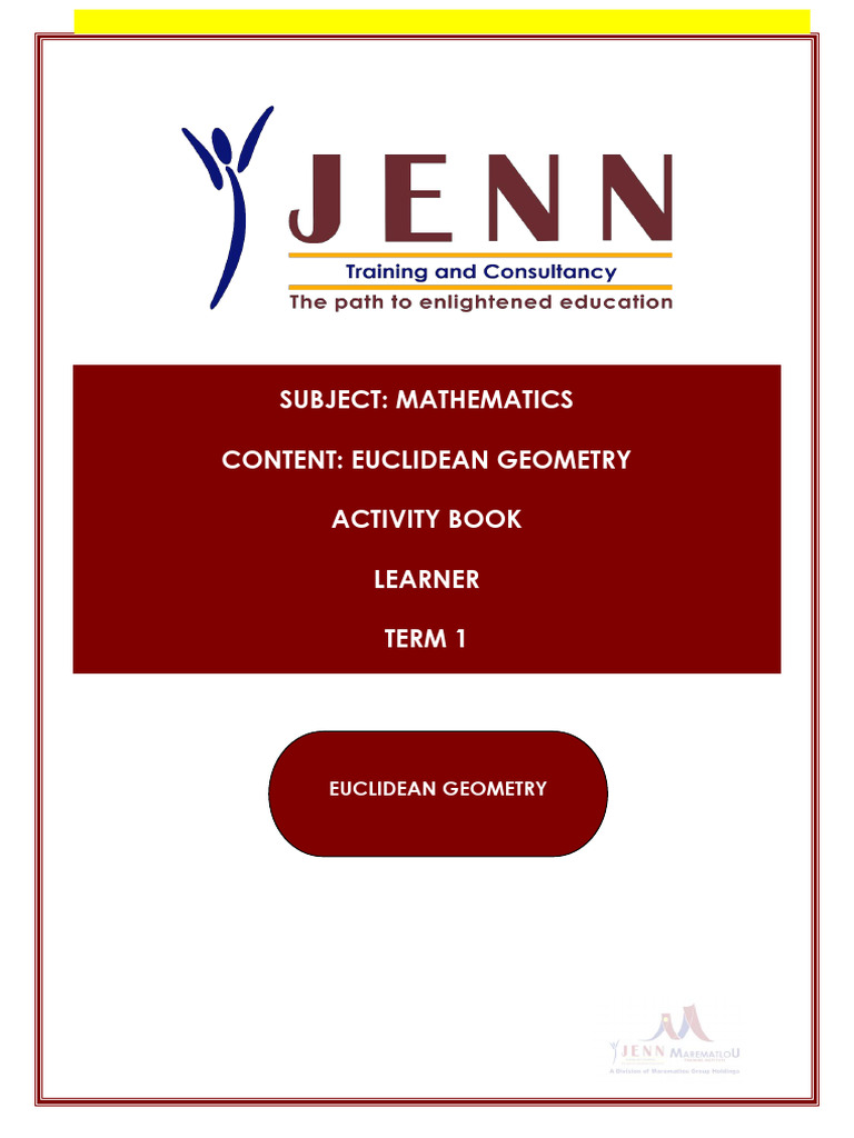 Grade 12 mathematics activity manual euclidean geometry ecolebooks