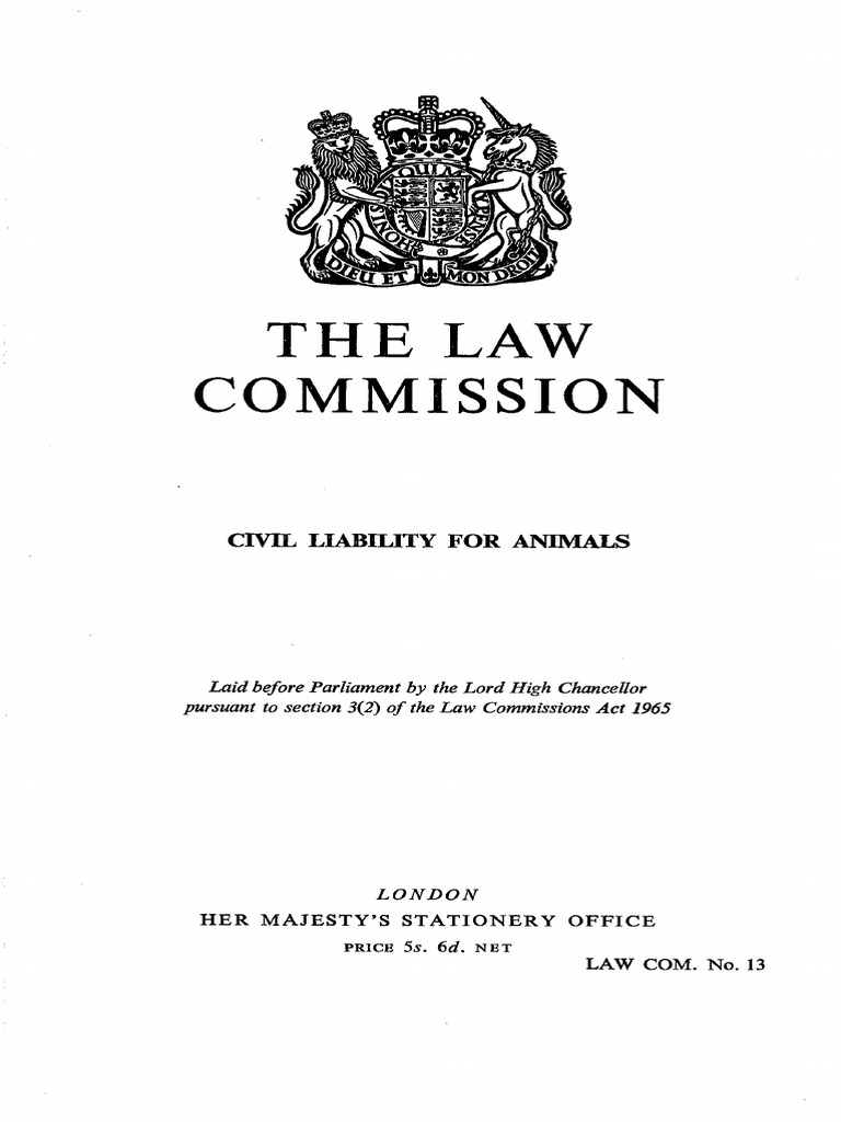 Civil Liability for Animals Reform | PDF | Legal Liability | Negligence