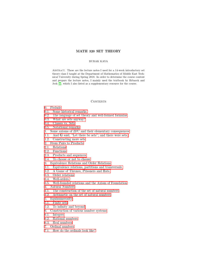 Introductory Set Theory Lecture Notes | PDF | Function (Mathematics ...