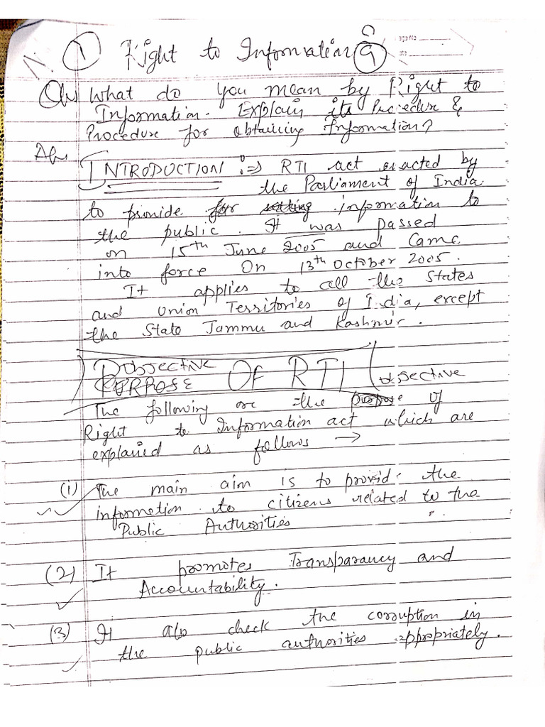 Right to information pdf