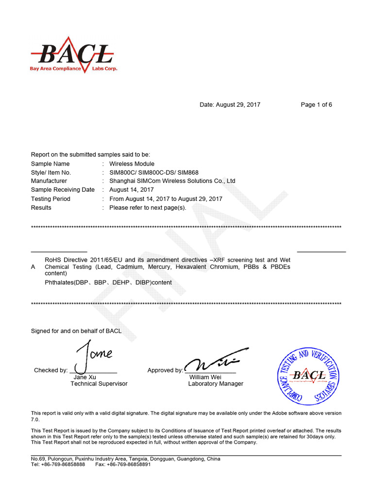 Sim800c Sim800c-Ds Sim868 Rohs 2017 | PDF | Printed Circuit Board ...