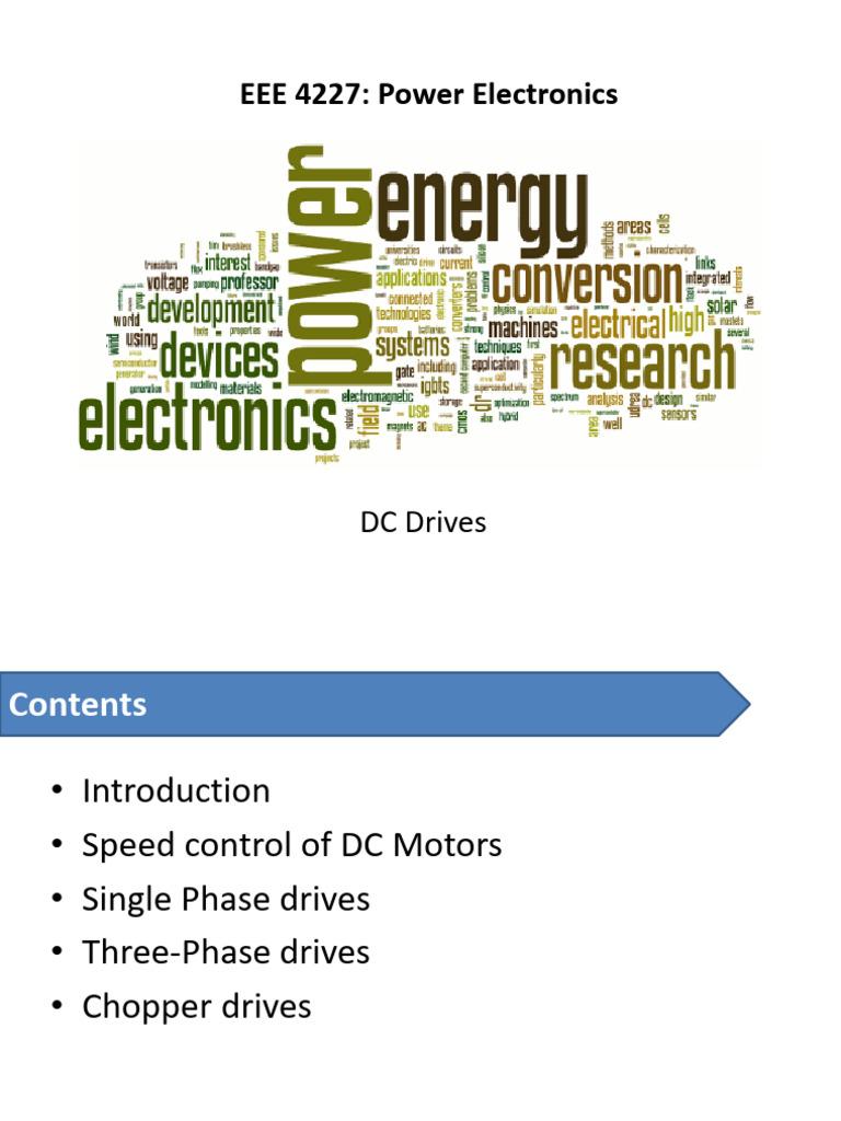 DC Drives for Engineering Students | PDF | Electric Motor | Direct Current