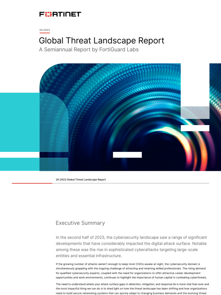 Threat Landscape Report 2h 2023 | PDF | Computer Security | Security