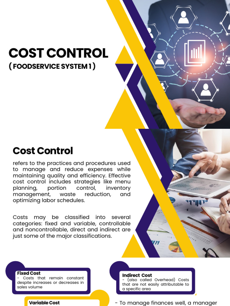 Cost Control (Foodservice System) - 20240530 - 184142 - 0000 | PDF ...