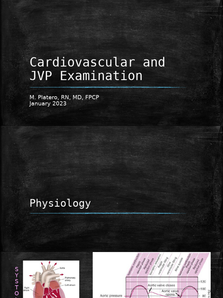 2023.1.10 Cardiovascular and JVP Examination Student | PDF | Heart ...