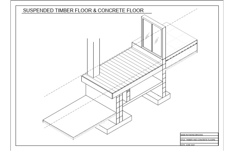 Suspended Timber Floor & Concrete Floor Isometric | PDF
