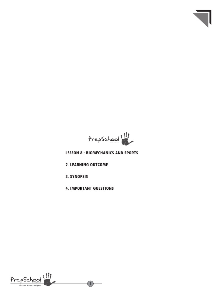 Chapter 8 Biomechanics and Sports | PDF | Anatomical Terms Of Motion ...