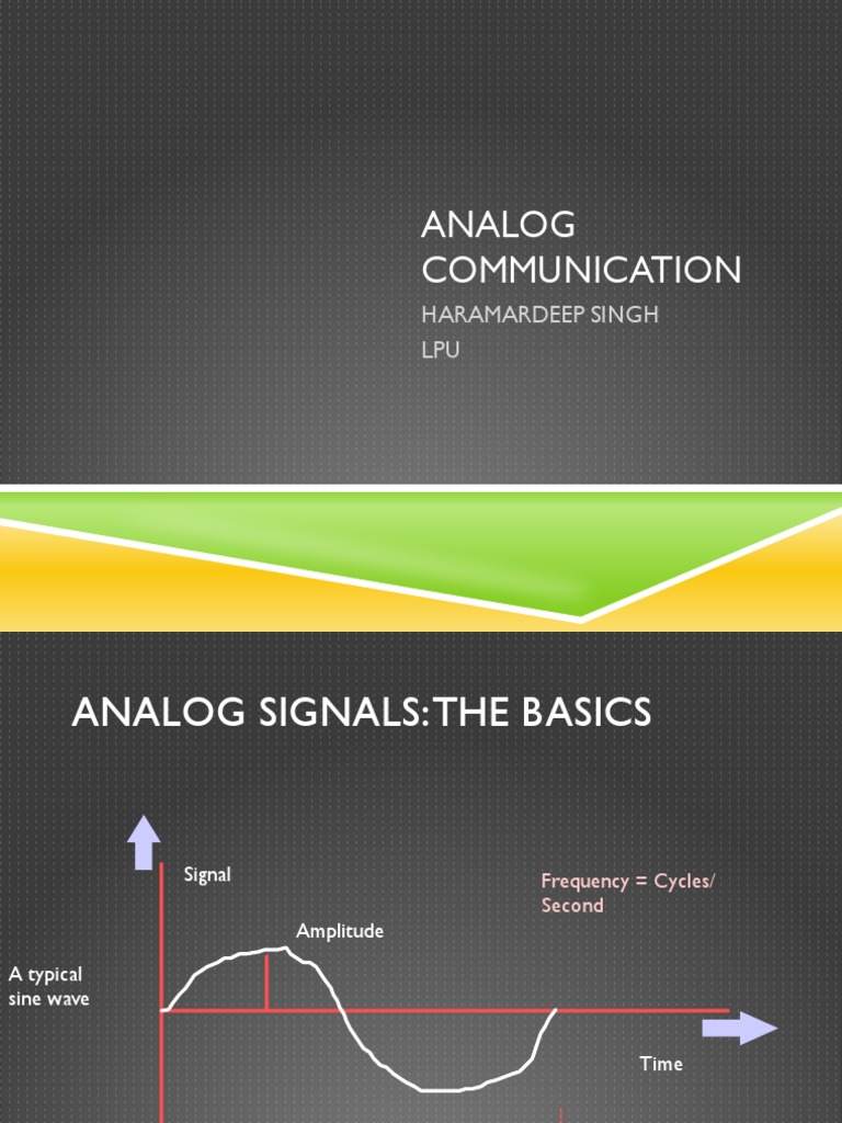 Analog Communication Fundamentals | PDF | Modulation | Hertz