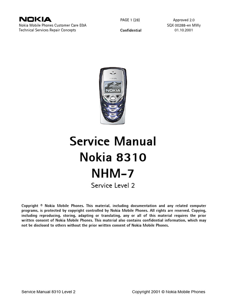Service manual nokia 8310 nhm 7 pdf windows 2000 electrostatic