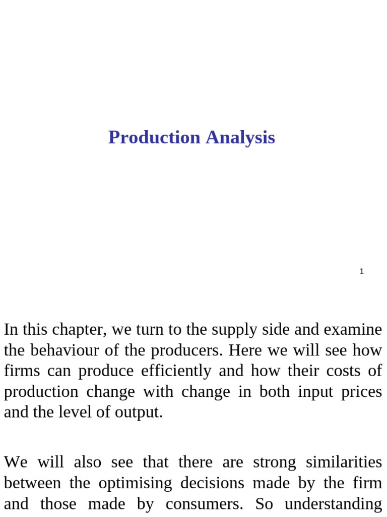 Understanding Production Efficiency | PDF | Production Function ...