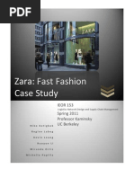 Download Case Study Zara Fast Fashion by Regine Labog SN79423996 doc pdf