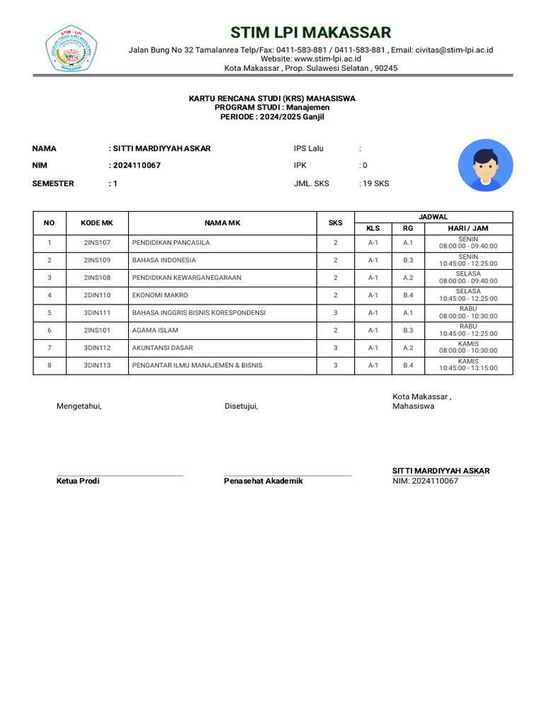 Cetak KRS1 | PDF