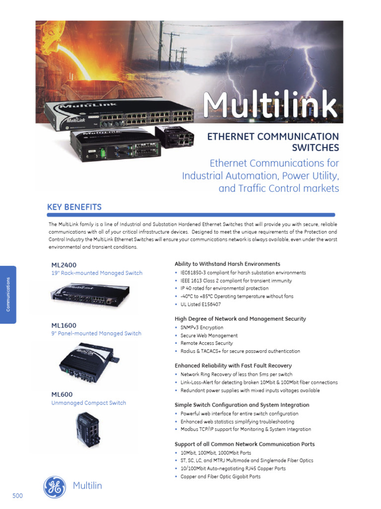 Multilink_en | PDF | Network Switch | Computer Network