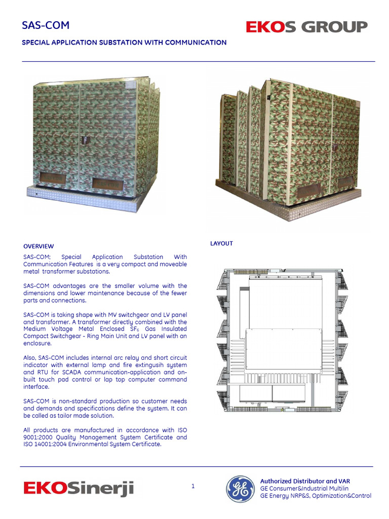 SASCOM_en | PDF | Electrical Substation | Transformer