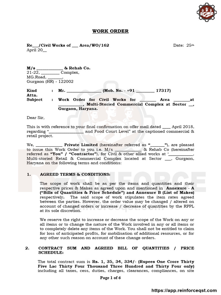 Draft Work Order - 16147203 - 2024 - 09 - 12 - 13 - 54 | PDF ...