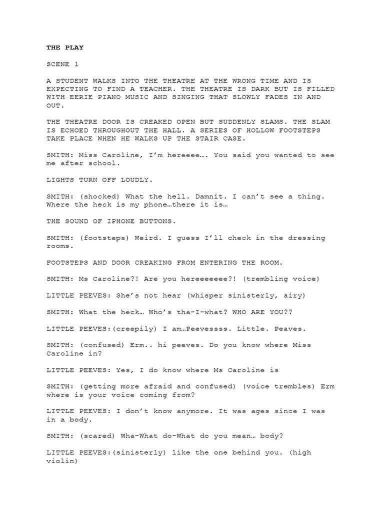 The play radio drama script pdf
