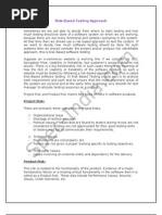 Risk Based Testing Approach