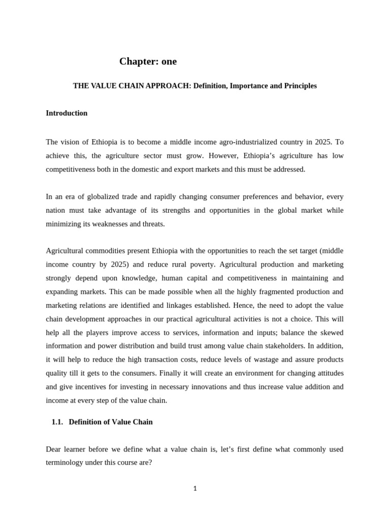 Value Chain Handout | PDF | Supply Chain | Value Chain
