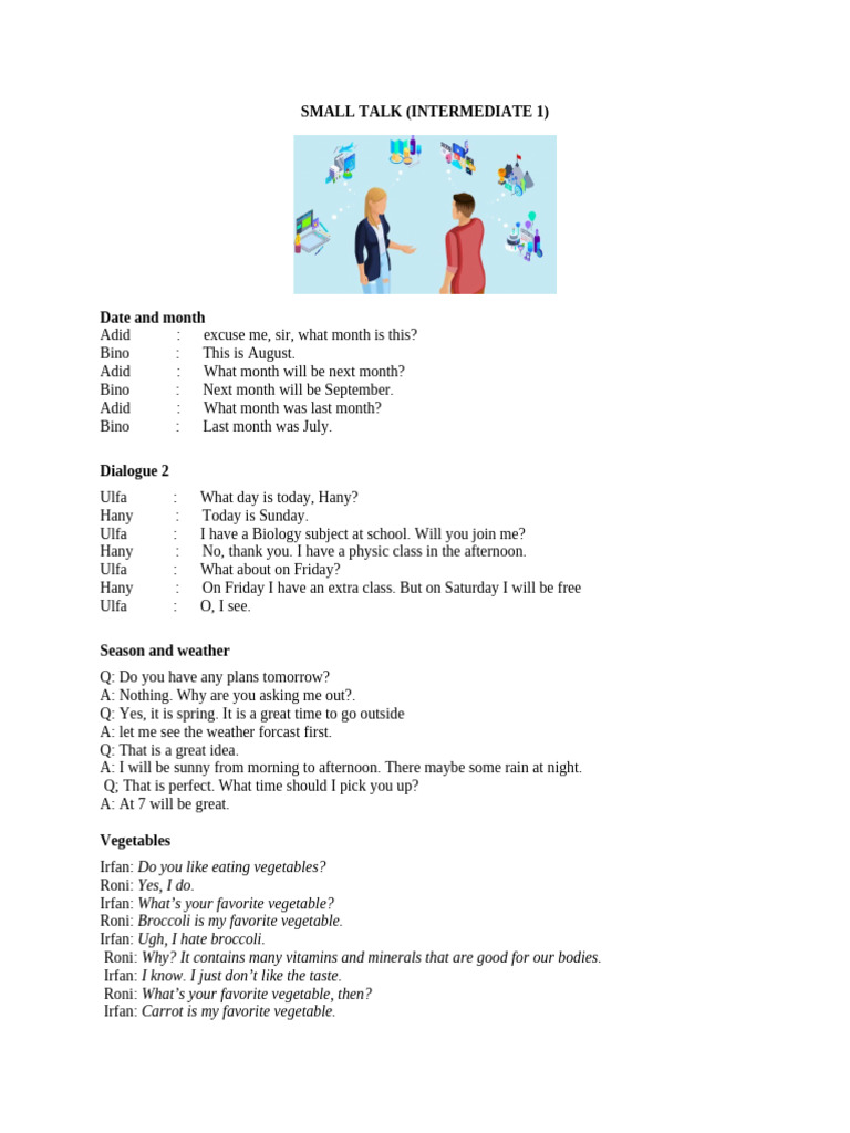 Small Talk I.1 | PDF | Bullying