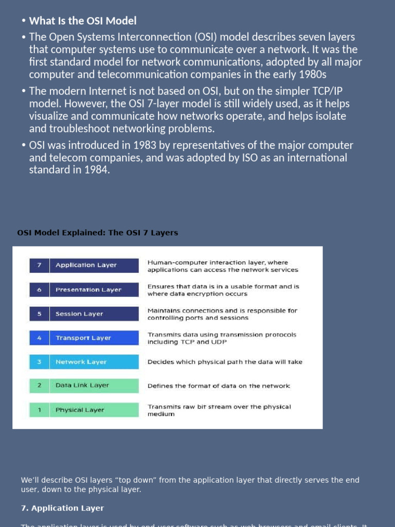 What Is The OSI Model | PDF | Osi Model | Computer Network