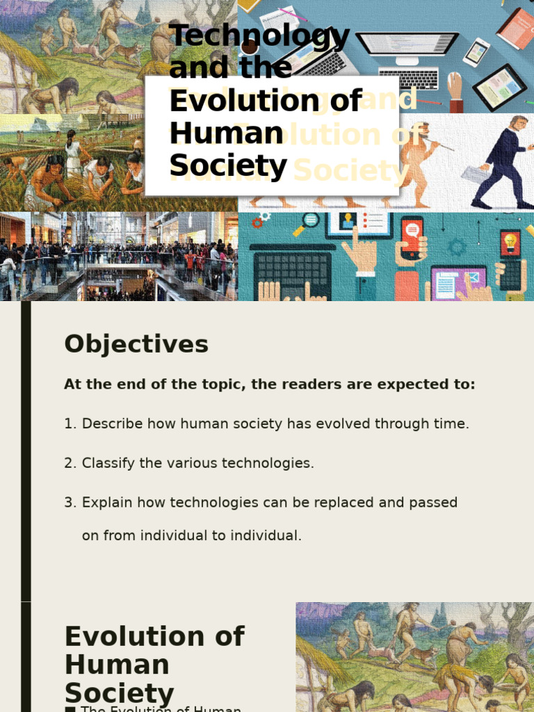 Lesson 13-Technology and The Evolution of Human Society | PDF | Society ...