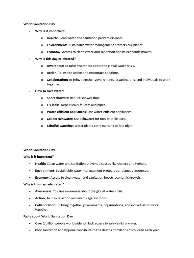 water conservation | PDF | Sanitation | Drinking Water