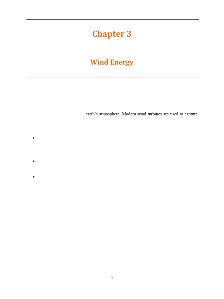 Chapter-3-Wind Energy | PDF | Wind Power | Turbine