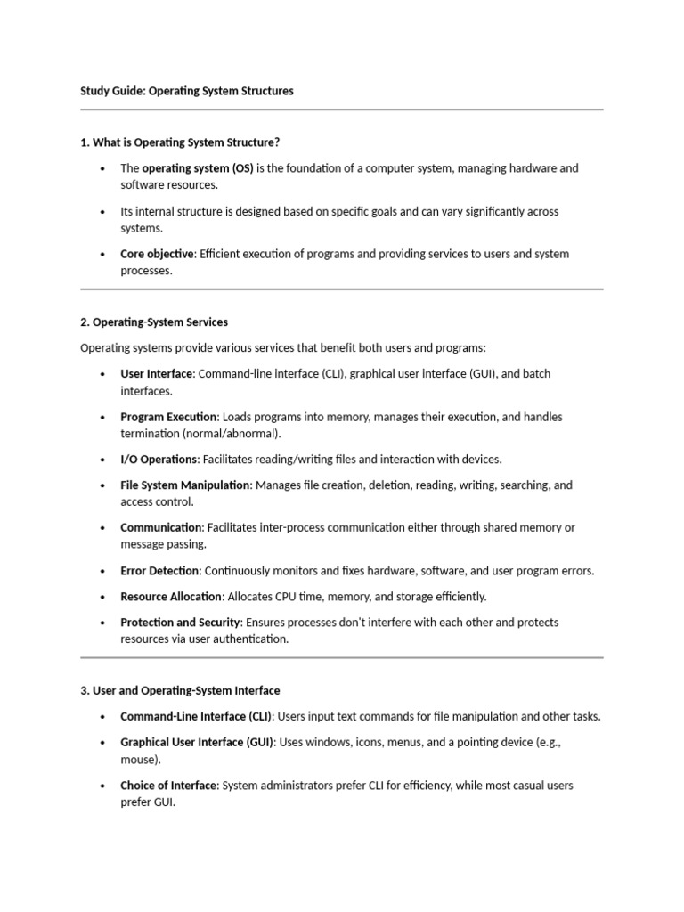 Pos Exam Part12docx Pdf Operating System Kernel Operating System