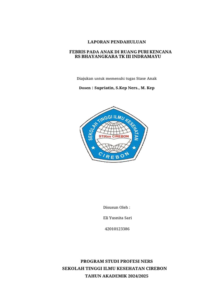 LP Febris Pada Anak | PDF