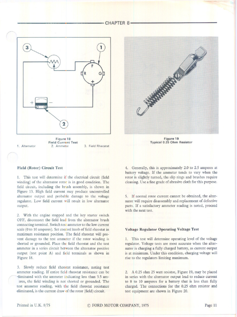 Alternator and Voltage Regulator Testing | PDF | Resistor | Voltage