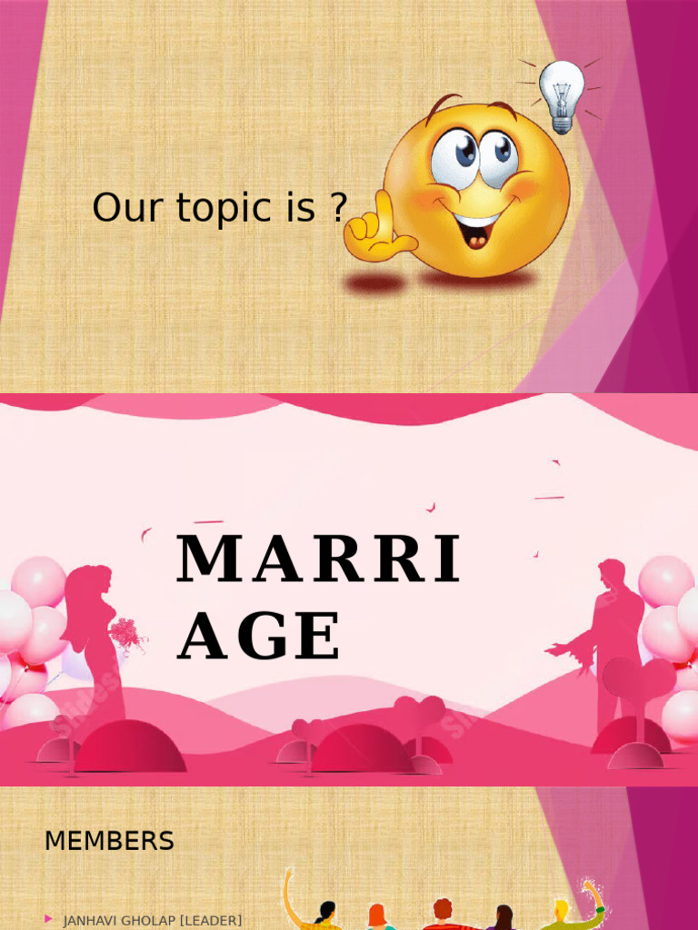 Marriage Ppt Final Pdf Marriage Social Institutions